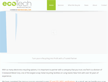 Tablet Screenshot of ecotechmanagement.com